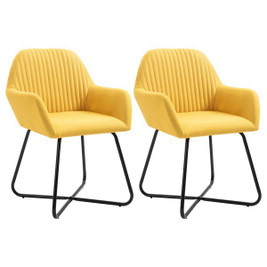 vidaXL 249814 - Dining Chairs 2 pcs Fabric