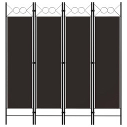 vidaXL 320703 - Cloison de séparation 4 panneaux Marron 160 x 180 cm