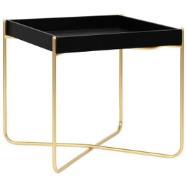 vidaXL 322799 - Side Table and Gold 38x38x38.5 cm MDF