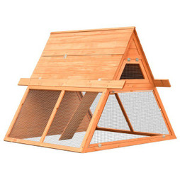 vidaXL 170643 - Clapier Bois de pin et de sapin massif 152x128x108 cm