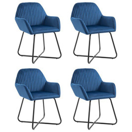 vidaXL 277005 - Dining Chairs 4 pcs Velvet