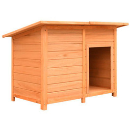 vidaXL 170641 - Dog Cage Solid Pine & Fir Wood 120x77x86 cm