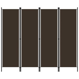 vidaXL 320720 - Cloison de séparation 4 panneaux Marron 200x180 cm