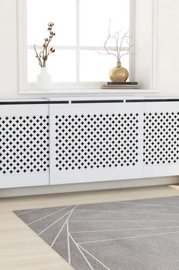 vidaXL 325555 - Cache-radiateur MDF 205 cm