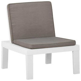 vidaXL 315846 - Garden Lounge Chair with Cushion Plastic