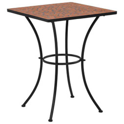 vidaXL 46705 - Table de bistro mosaïque Terre cuite 60 cm Céramique