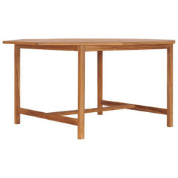 vidaXL 49009 - Table de jardin 150x150x75 cm Bois de teck solide