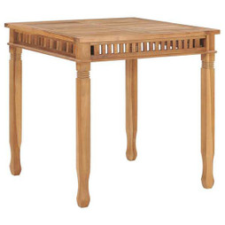 vidaXL 49384 - Table à dîner de jardin 80x80x80 cm Bois de teck solide