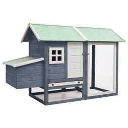 vidaXL 170861 - Poulailler 170x81x110 cm Bois de pin massif et sapin