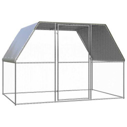 vidaXL 150778 - Poulailler dextérieur 3x2x2 m Acier galvanisé