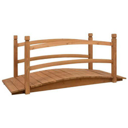 vidaXL 313890 - Pont de jardin 140x60x60 cm Bois de sapin massif