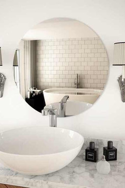 vidaXL 245704 - Miroir mural 60 cm Rond Verre