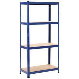 vidaXL 144273 - Storage Shelf 80x40x160 cm Steel and MDF