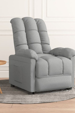 vidaXL 289796 - Fauteuil inclinable clair Tissu