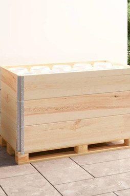 vidaXL 310053 - Colliers de palette 3 pcs 50x100 cm Bois de pin solide