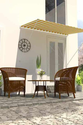 vidaXL 143753 - Retractable Awning 200x150 cm and White