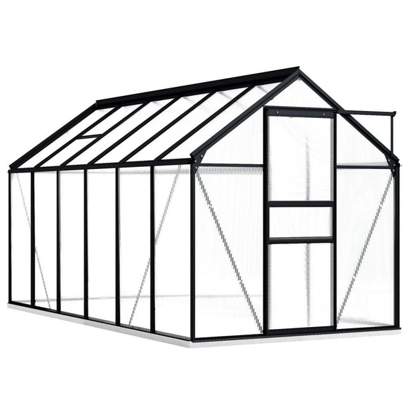 vidaXL 48218 - Greenhouse with Base Frame Aluminium 7.03 m²