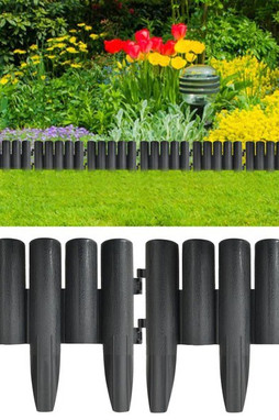 vidaXL 314681 - Bordures de pelouse 36 pcs 10 m PP