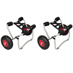 vidaXL 277087 - Chariots pour kayak 2 pcs Aluminium