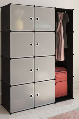 vidaXL 240497 - Modular Cabinet 9 Compartments 109x36.5x143 cm and White