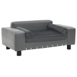 vidaXL 170953 - Dog Sofa 81x43x31 cm Plush and Faux Leather
