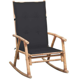 vidaXL 3063903 - Rocking Chair with cushion Bamboo