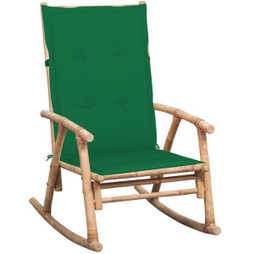 vidaXL 3063908 - Rocking Chair with cushion Bamboo