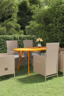 vidaXL 3072080 - 7 Piece Garden Dining Set