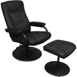 vidaXL 241535 - Fauteuil TV avec repose-pied Similicuir