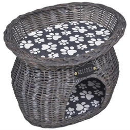 vidaXL 170222 - Willow Cat Tree Pet House/Bed/Scratching Post with Cushion