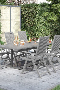 vidaXL 3079651 - 7 Piece Garden Dining Set Solid Wood Acacia