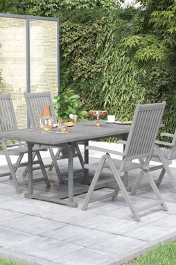 vidaXL 3079647 - 5 Piece Garden Dining Set Solid Wood Acacia