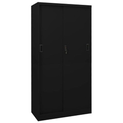 vidaXL 335960 - Office Cabinet with Sliding Door 90x40x180 cm Steel