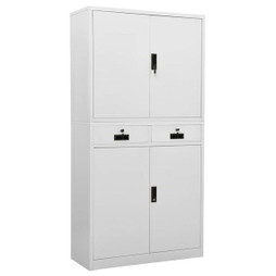 vidaXL 336418 - Office Cabinet Light 90x40x180 cm Steel