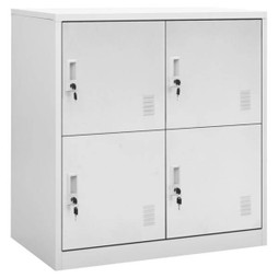 vidaXL 336432 - Locker Cabinet Light Grey 90x45x92.5 cm Steel