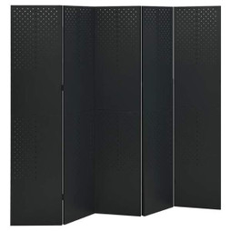 vidaXL 335901 - Cloison de séparation 5 panneaux 200x180 cm Acier