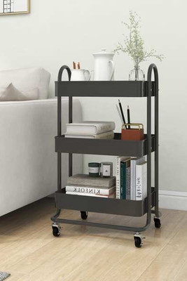 vidaXL 335867 - 3-Tier Trolley 43x34x79 cm Steel