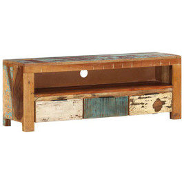 vidaXL 338028 - TV Cabinet 110x30x40 cm Solid Reclaimed Wood