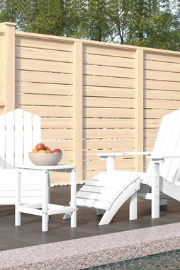 vidaXL 3095712 - Chaises de jardin Adirondack repose-pied table PEHD
