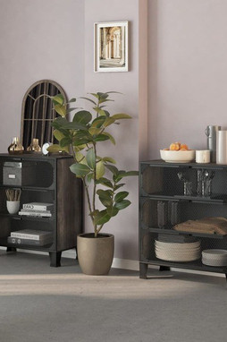 vidaXL 3095972 - Armoires de rangement 2 pcs 72x36x82 cm Métal et MDF