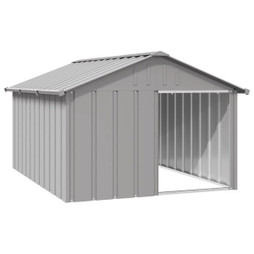 vidaXL 171543 - Niche pour chien 116,5x153x81,5 cm Acier galvanisé