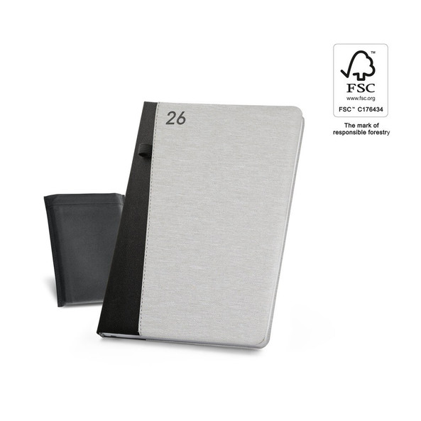 hi!dea 96207 - B5 diary in recycled polyester (100% rPET)