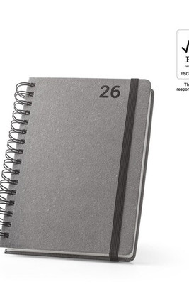 hi!dea 96215 - A5 diary, with rings, in leather (58% recycled)