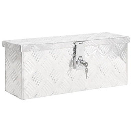 vidaXL 152246 - Boîte de rangement é 50x15x20,5 cm Aluminium