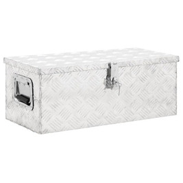 vidaXL 152250 - Boîte de rangement é 70x31x27 cm Aluminium