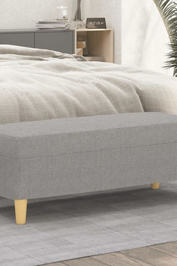 vidaXL 349375 - Banc clair 100x35x41 cm Tissu