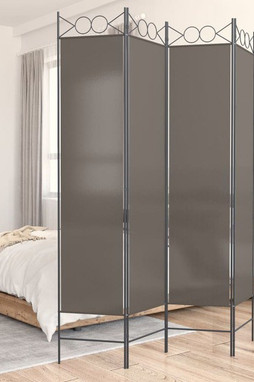 vidaXL 350168 - Cloison de séparation 4 panneaux 160x220 cm Tissu