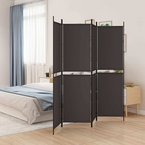 vidaXL 350231 - 4-Panel Room Divider 200x200 cm Fabric