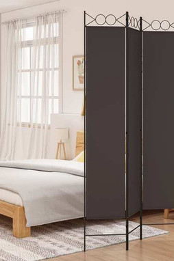 vidaXL 350163 - 3-Panel Room Divider 120x220 cm Fabric