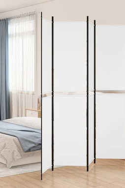 vidaXL 350246 - 4-Panel Room Divider 200x220 cm Fabric